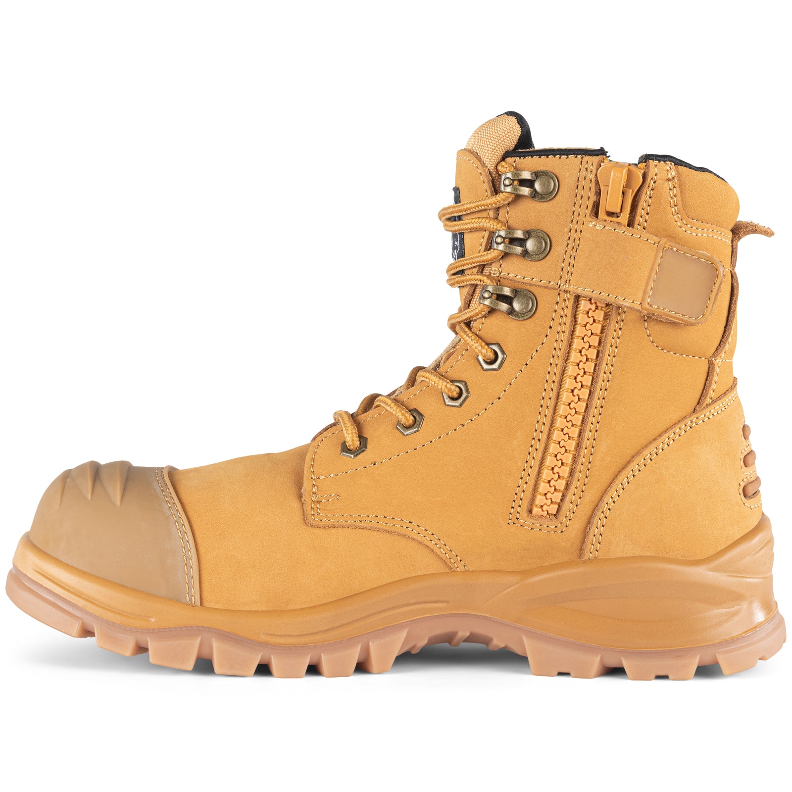 Rottie Work Boot Zipside Bump Cap High Cut RWB8
