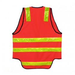 VIC ROADS STYLE HI-VIS VEST - ORANGE - ON THE GO SAFETY & WORKWEAR