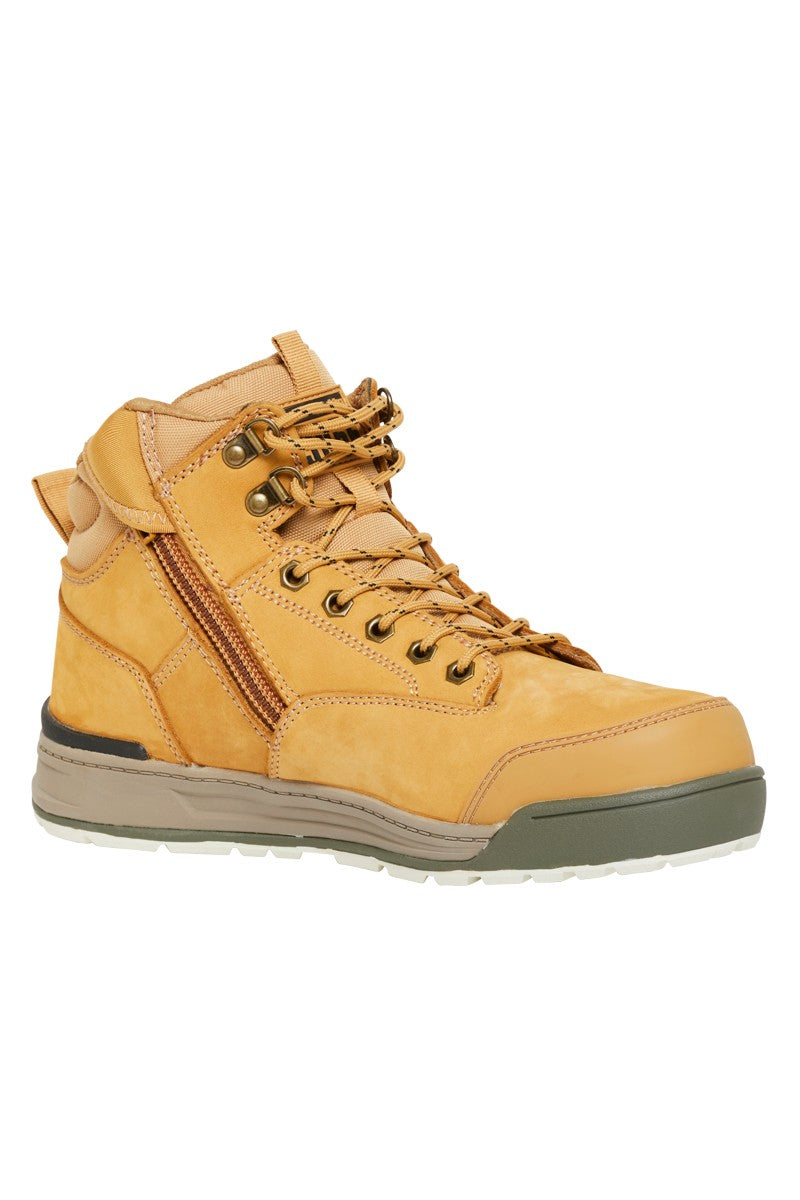 Hard Yakka 3056 Steel Cap Lace Zip Boot