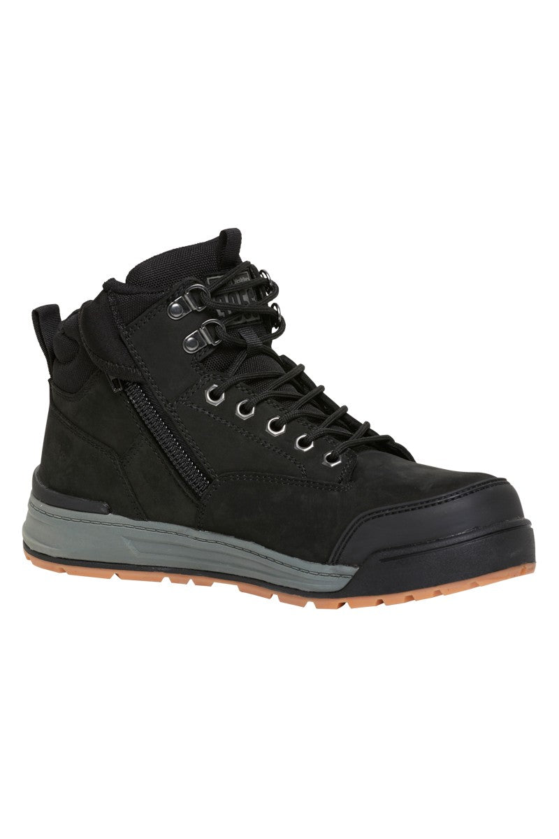 Hard Yakka 3056 Steel Cap Lace Zip Boot