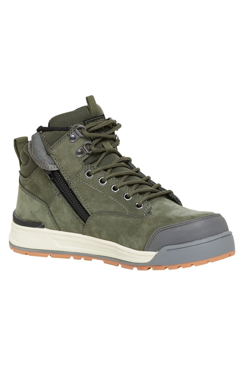 Hard Yakka 3056 Steel Cap Lace Zip Boot