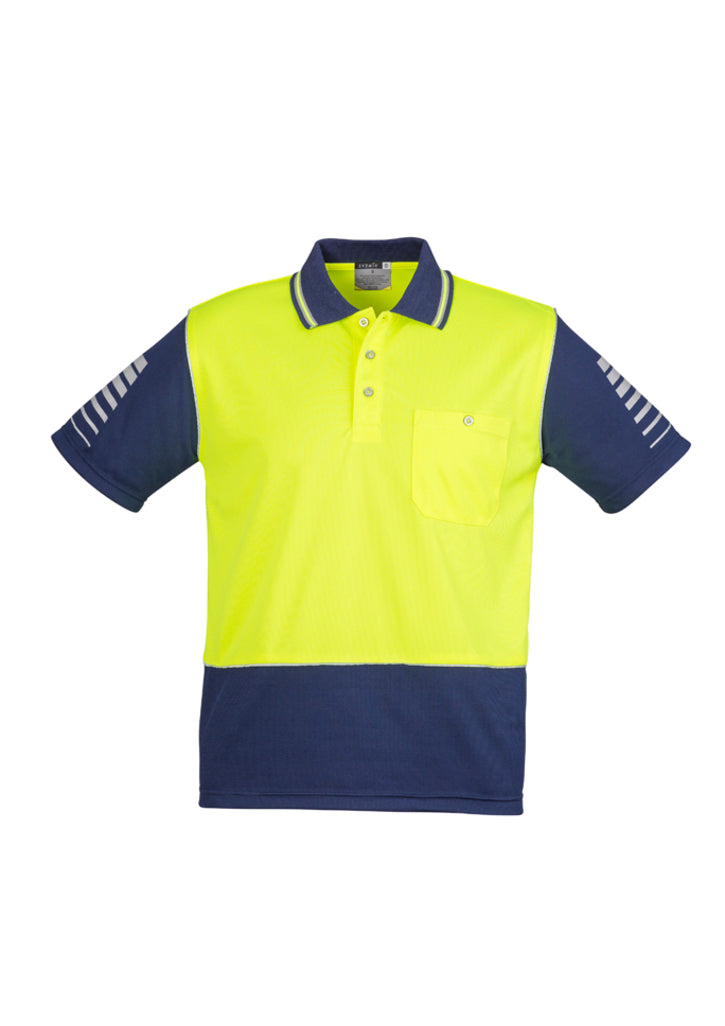 SYZMIK  MENS HI VIS ZONE POLO  ZH236 - ON THE GO SAFETY &amp; WORKWEAR