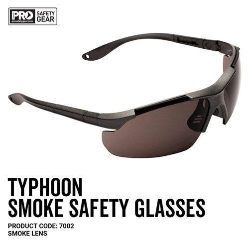 7002 ProChoice® Typhoon Safety Glasses Smoke Lens