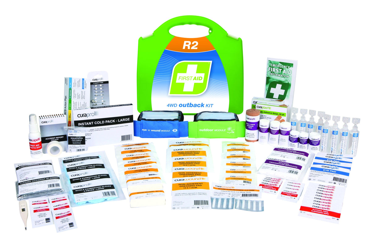 FAR2W20 FIRST AID KIT, R2, 4WD OUTBACK KIT, PLASTIC PORTABLE