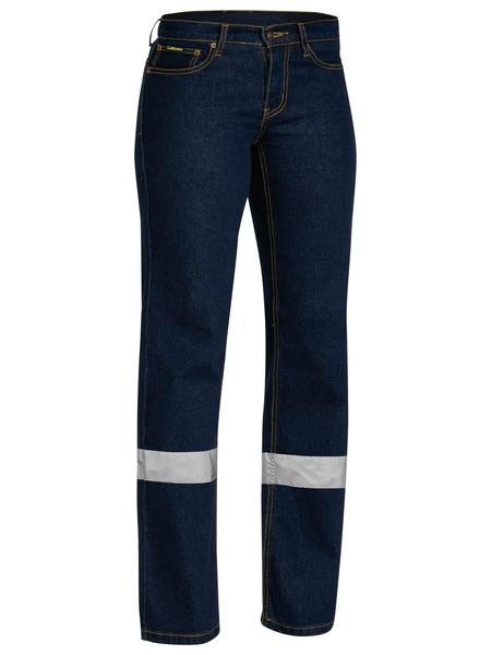 BISLEY Ladies Taped Stretch Jeans BPL6712T