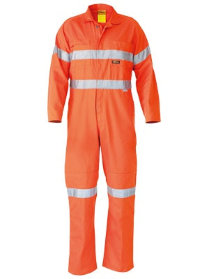 BC6718TW BISLEY HI VIS LIGHTWEIGHT COVERALLS 3M REFLECTIVE TAPE - ON THE GO SAFETY &amp; WORKWEAR