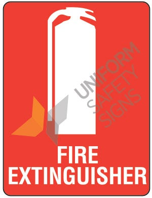 705SSA FIRE EXTINGUISHER STICKERS PK 10 90X55MM