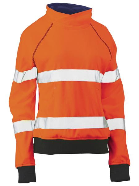 BISLEY Ladies Taped Hi Vis Fleece Jumper BKL6818T