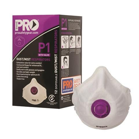 Pro Choice Dust Masks P1 With Valve PC315