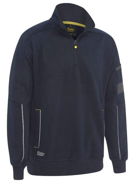 BISLEY 1/4 Zip Work Fleece Pullover BK6924