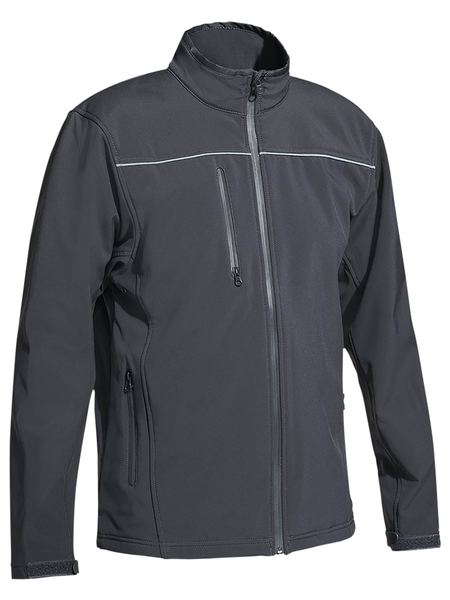 BISLEY MENS SOFT SHELL JACKET BJ6060 - ON THE GO SAFETY &amp; WORKWEAR