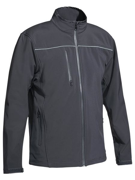 BISLEY MENS SOFT SHELL JACKET BJ6060 - ON THE GO SAFETY & WORKWEAR