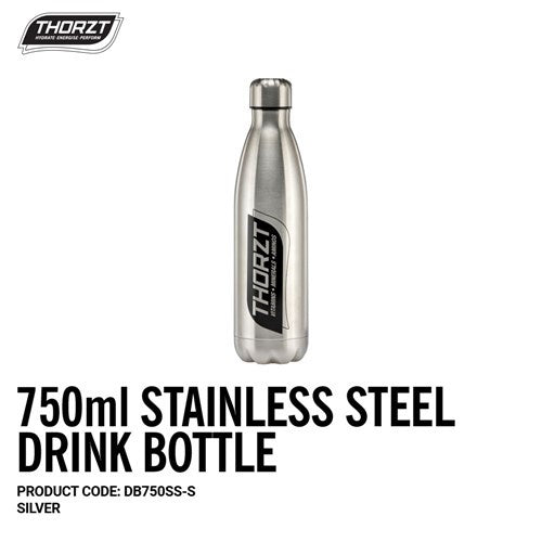 THORZT Stainless Steel Drink Bottle 750mL - Silver DB750SS-S