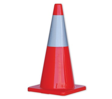 TC700R Orange Traffic Cone with Reflective Strip - ON THE GO SAFETY &amp; WORKWEAR