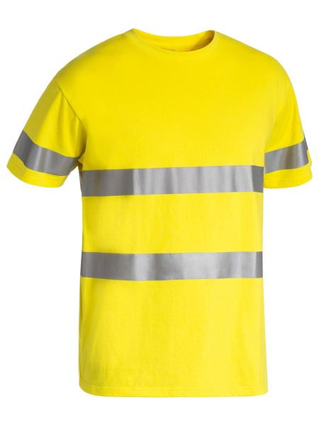 BK1017T BISLEY 3M TAPED HI VIS COTTON T-SHIRT - ON THE GO SAFETY &amp; WORKWEAR