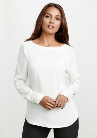 BIZ COLLECTION Ladies Madison Boatneck Blouse S828LL