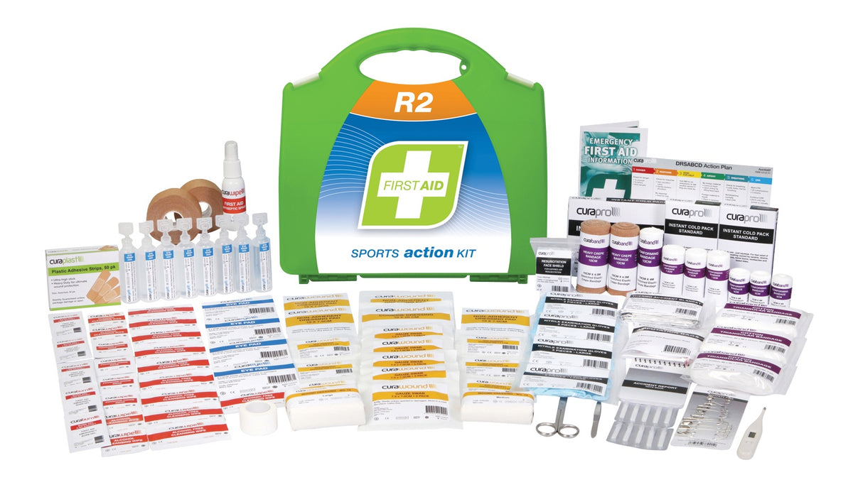 FAR2S20 FIRST AID KIT, R2, SPORTS ACTION KIT, PLASTIC PORTABLE