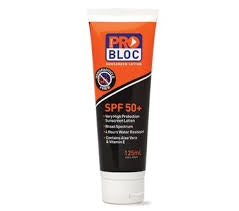 Pro Choice  Probloc 50+ Sunscreen 125mL Tube SS125-50