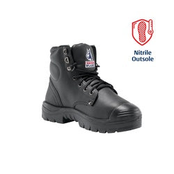STEELBLUE Argyle: Nitrile Outsole/Bump Cap/PR Mid/Met - Black 382802