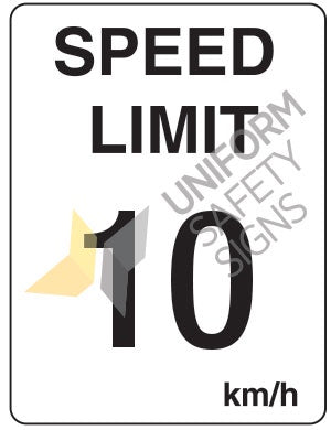 TC424MM 300x225mm Metal 10KM SPEED SIGN