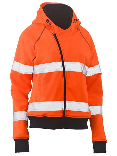 BISLEY Ladies Taped Hi Vis Fleece Hoodie BKL6819T