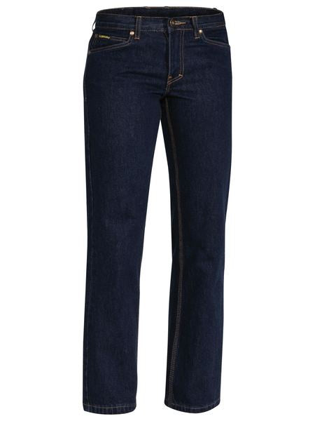 BISLEY Ladies Industrial Boot Leg Work Denim Jean BPL6053