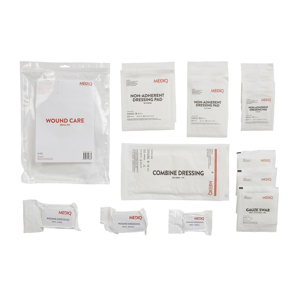 MEDIQ First Aid Kit Refill Module #6 Wound Care In Ziplock Bag Clear/White FARWC